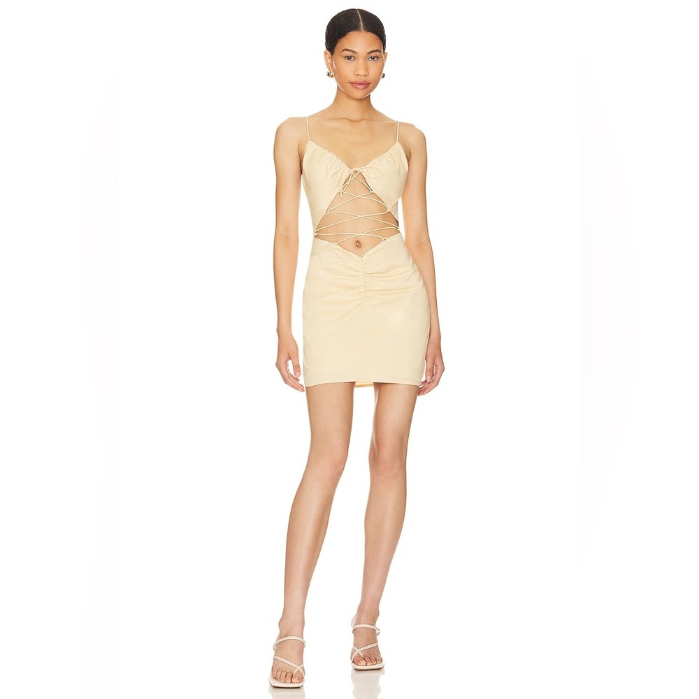 Lovers + Friends Cream CARMEL MINI DRESS